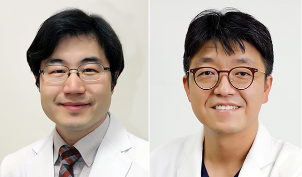 왼쪽부터) 정규성, 하정구 서울백병원 정형외과 교수